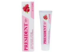 Зубная паста PRESIDENT BABY RASPBERRY для детей от 0 до 3 лет, 30 мл Зубная паста PRESIDENT BABY RASPBERRY для детей от 0 до 3 лет, 30 мл