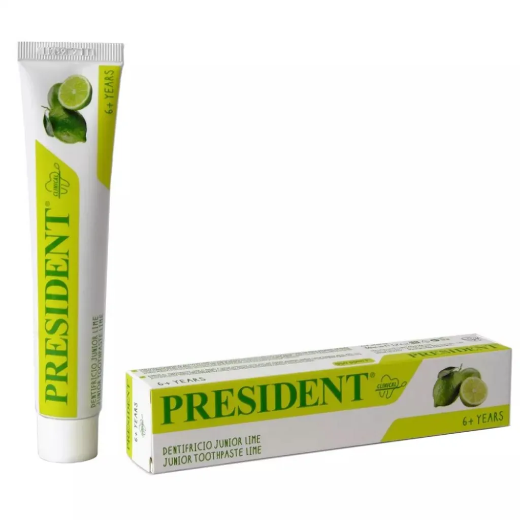 Зубная паста PRESIDENT JUNIOR LIME для детей от 6 лет, 50 мл Зубная паста PRESIDENT JUNIOR LIME для детей от 6 лет, 50 мл