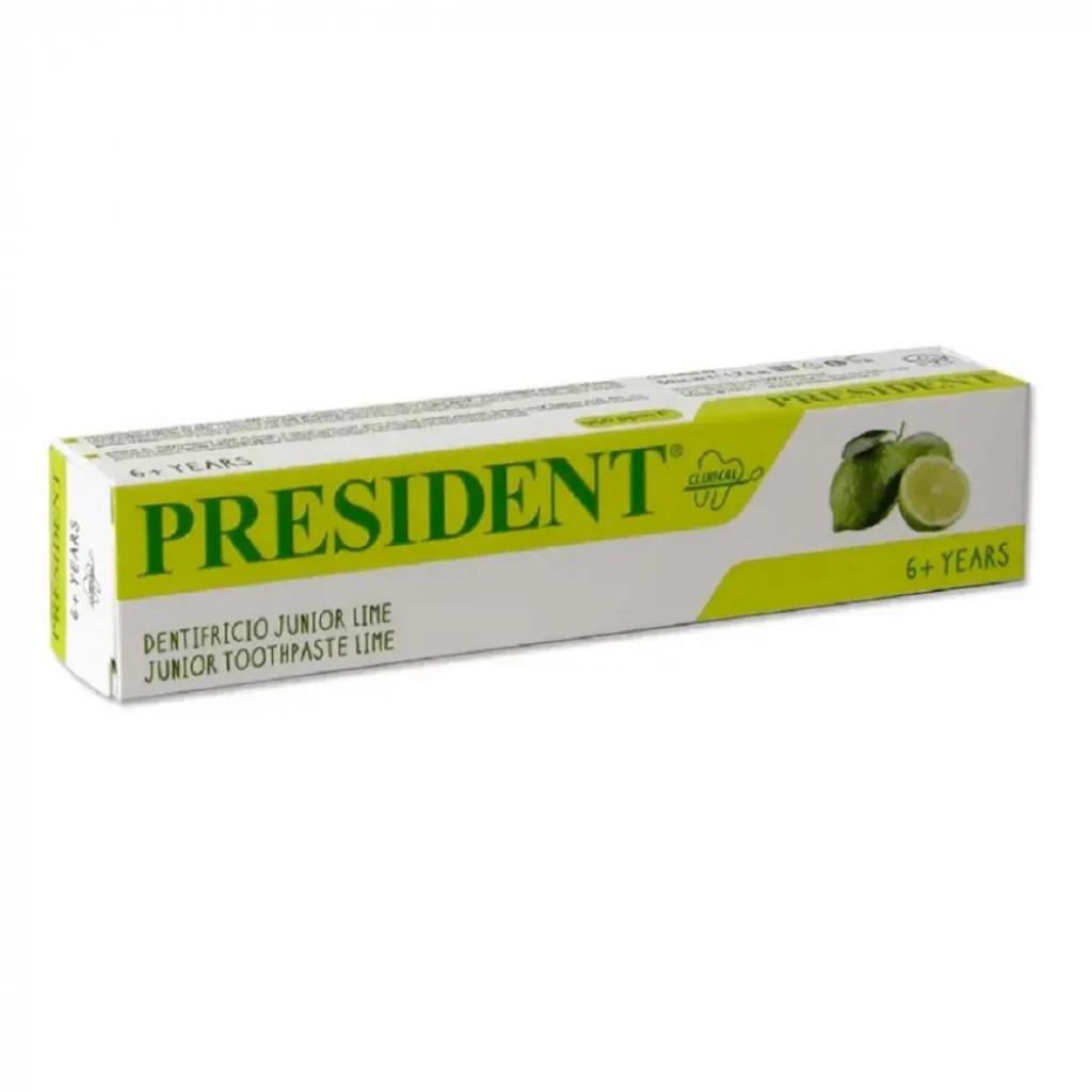 Зубная паста PRESIDENT JUNIOR LIME для детей от 6 лет, 50 мл Зубная паста PRESIDENT JUNIOR LIME для детей от 6 лет, 50 мл