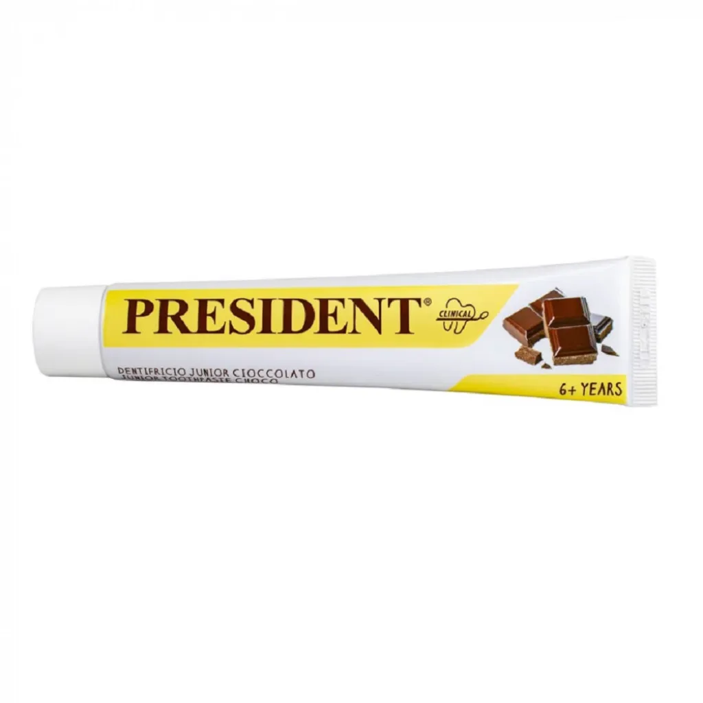 Зубна паста PRESIDENT JUNIOR CHOCO для дітей від 6 років, 50 мл Зубна паста PRESIDENT JUNIOR CHOCO для дітей від 6 років, 50 мл