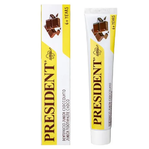 Зубна паста PRESIDENT JUNIOR CHOCO для дітей від 6 років, 50 мл - Фото№1 Зубна паста PRESIDENT JUNIOR CHOCO для дітей від 6 років, 50 мл - Фото№1