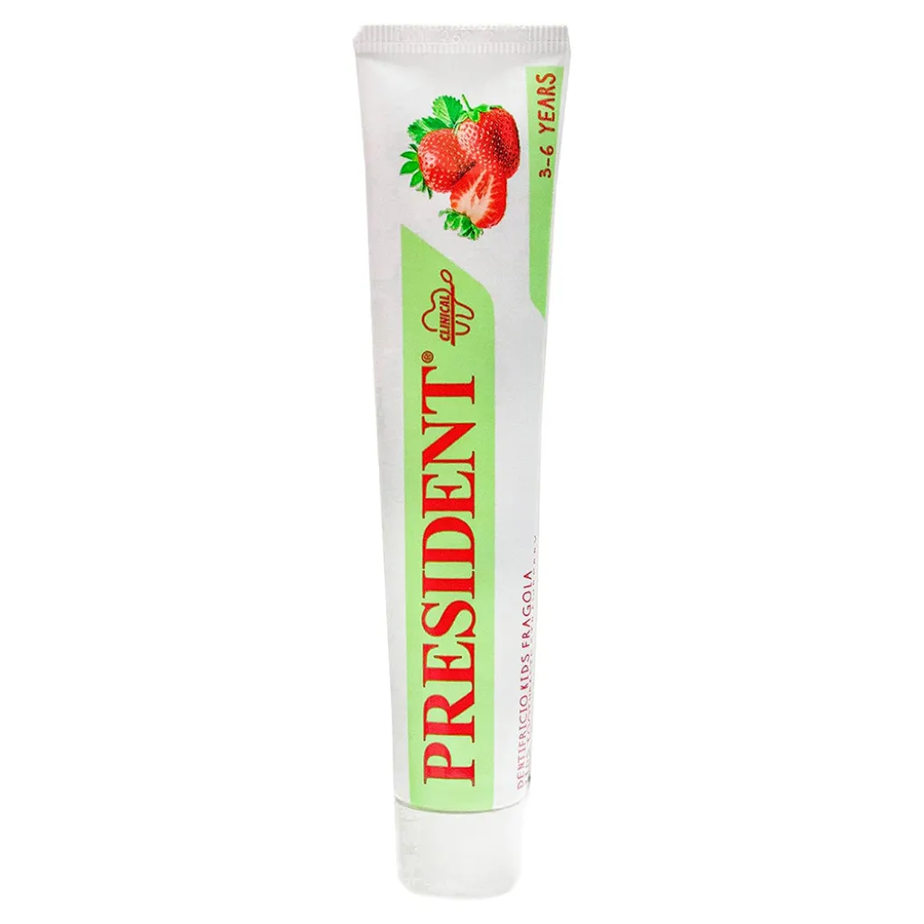 Зубна паста PRESIDENT KIDS STRAWBERRY для дітей від 3 до 6 років, 50 мл Зубна паста PRESIDENT KIDS STRAWBERRY для дітей від 3 до 6 років, 50 мл