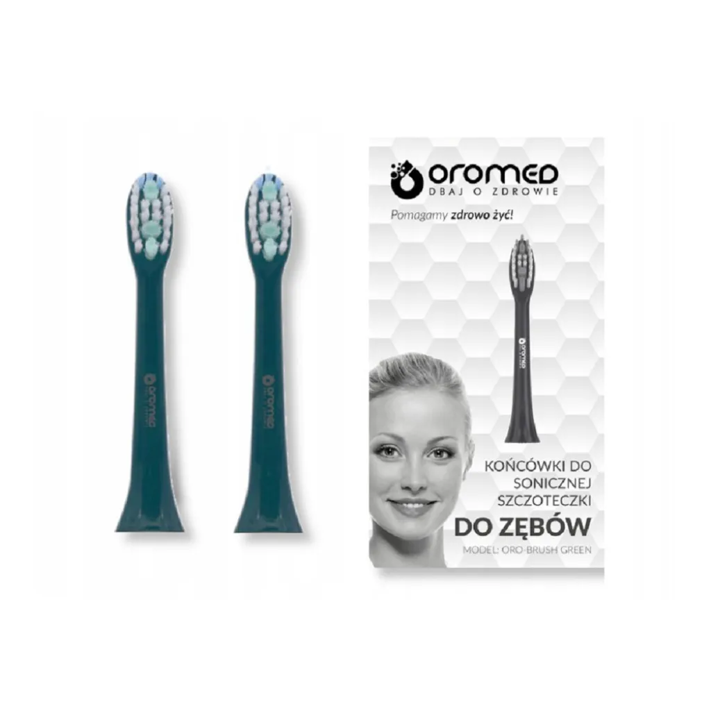 Насадки для електричної зубної щітки OROMED ORO-BRUSH GREEN (2 шт) Насадки для електричної зубної щітки OROMED ORO-BRUSH GREEN (2 шт)