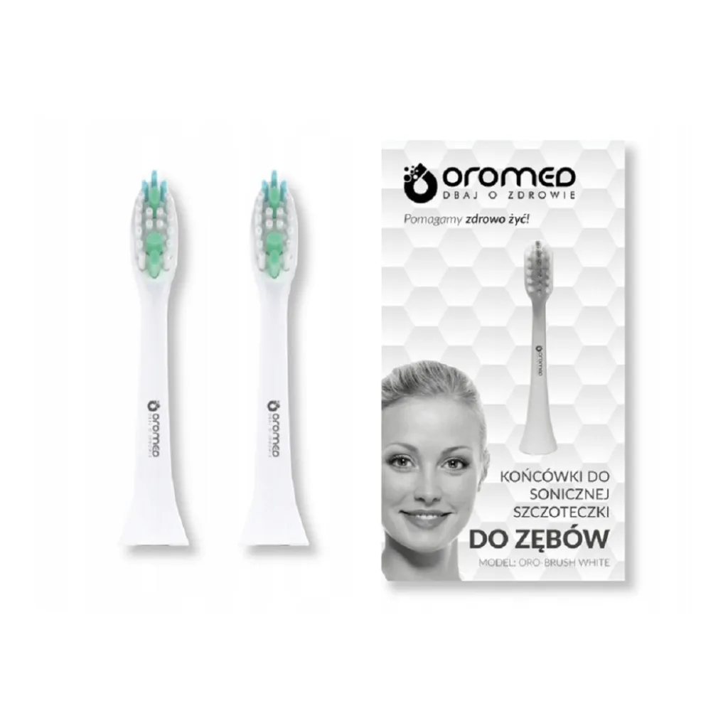 Насадки для электрической зубной щетки OROMED ORO-BRUSH WHITE, 2 шт Насадки для электрической зубной щетки OROMED ORO-BRUSH WHITE, 2 шт
