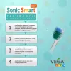 Електрична звукова дитяча зубна щітка Vega Kids (5-12 років) VK-400P, рожева - Фото№6