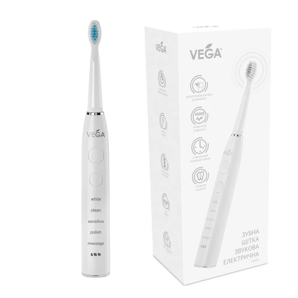 Електрична звукова зубна щітка Vega VT-600