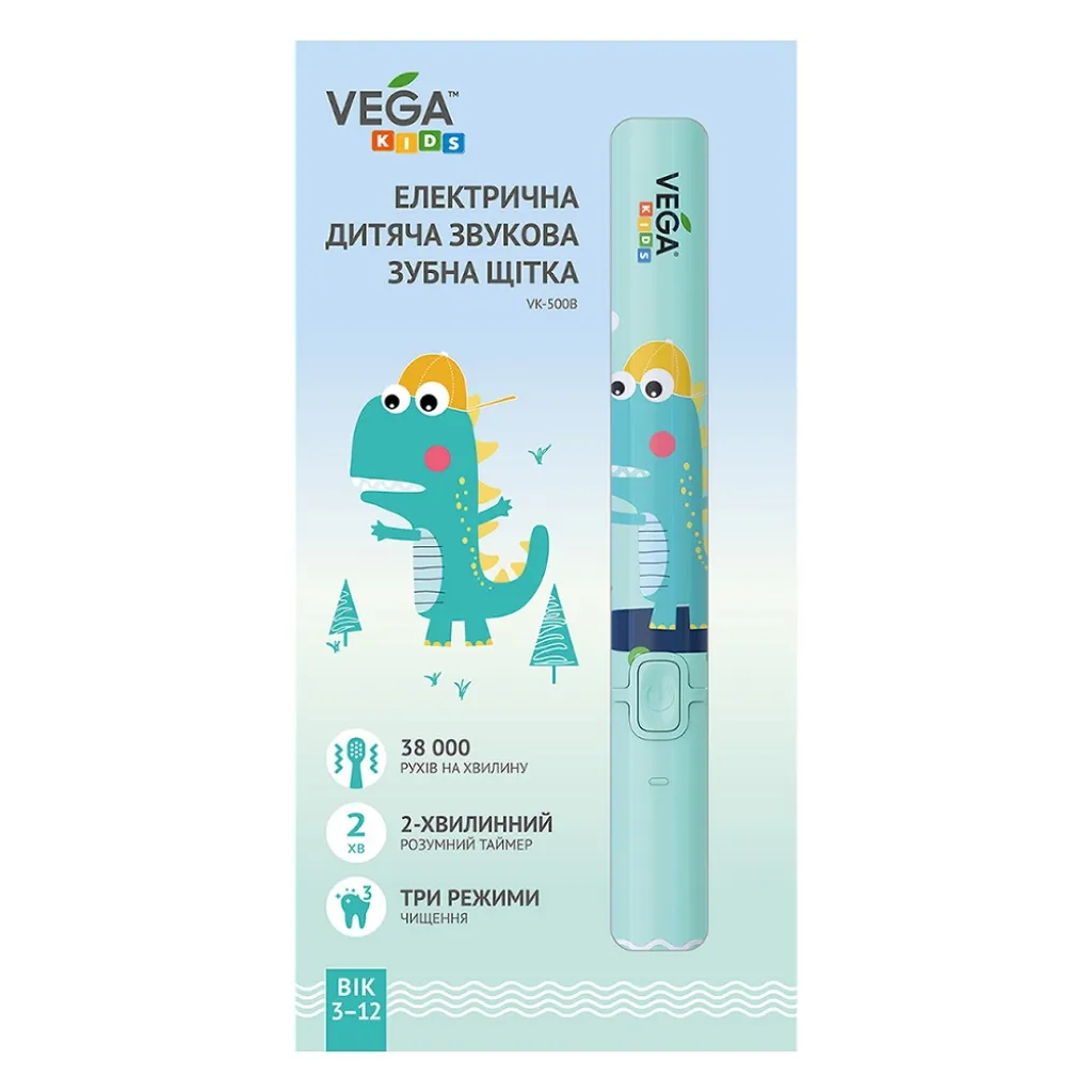 Електрична звукова зубна щітка Vega VK-500B, VK-500P
